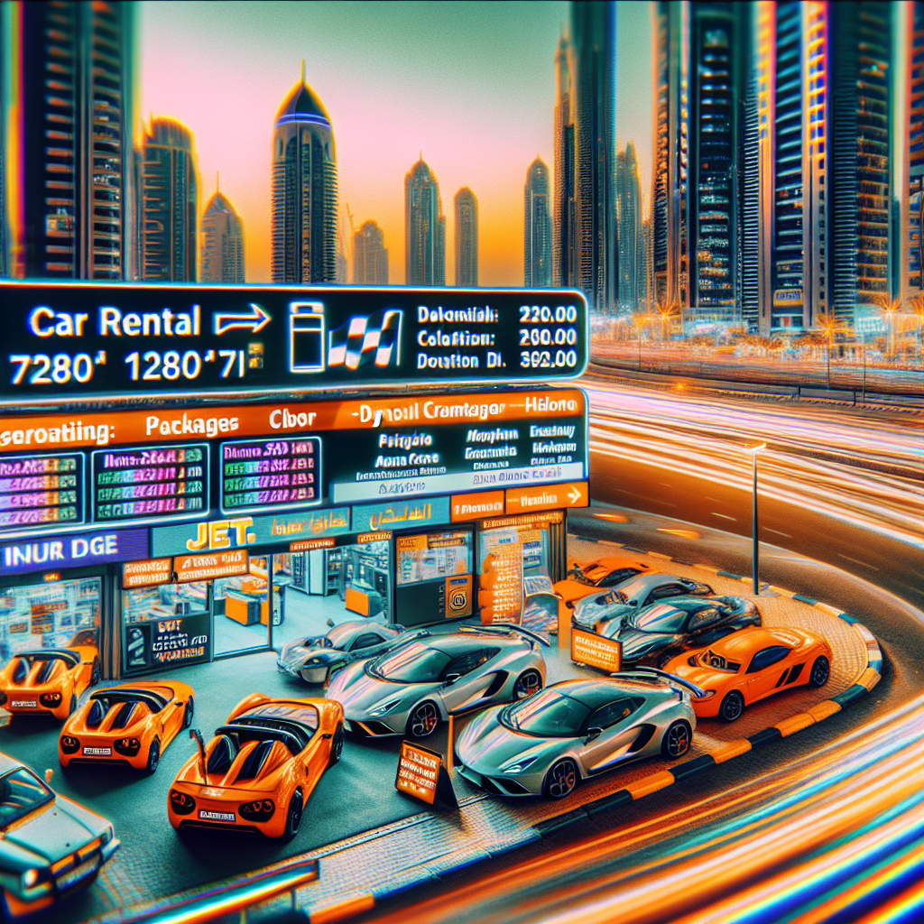 Jet Car Rental in Dubai: Prices, Packages, and Locations